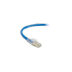 Black Box Cat6 250-mhz Locking Snagless Stranded Ethernet Patch Cable-shielded (s/ftp), Cm Pvc (rj45 M/m), Blue, 15-ft. (4.6-m) (C6PC70S-BL-15)
