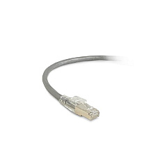 Black Box Cat6 250-mhz Locking Snagless Stranded Ethernet Patch Cable-shielded (s/ftp), Cm Pvc (rj45 M/m), Gray, 20-ft. (6.0-m) (C6PC70S-GY-20)