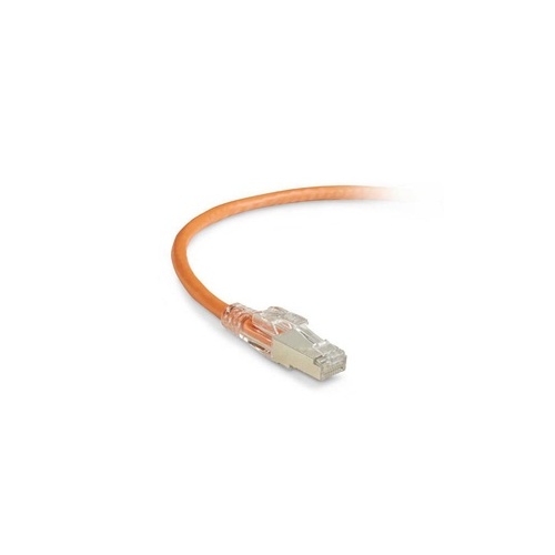 Black Box Cat6 250-mhz Locking Snagless Stranded Ethernet Patch Cable-shielded (s/ftp), Cm Pvc (rj45 M/m), Orange, 2-ft. (0.6-m) (C6PC70S-OR-02)