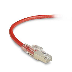 Black Box Cat6 250-mhz Locking Snagless Stranded Ethernet Patch Cable - Shielded (s/ftp), Cm Pvc (rj45 M/m), Red, 5-ft. (1.5-m) (C6PC70SRD05)