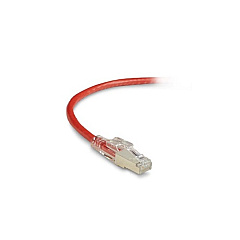 Black Box Cat6 250-mhz Locking Snagless Stranded Ethernet Patch Cable - Shielded (s/ftp), Cm Pvc (rj45 M/m), Red, 7-ft. (2.1-m) (C6PC70S-RD-07)
