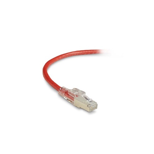 Black Box Cat6 250-mhz Locking Snagless Stranded Ethernet Patch Cable - Shielded (s/ftp), Cm Pvc (rj45 M/m), Red, 7-ft. (2.1-m) (C6PC70S-RD-07)