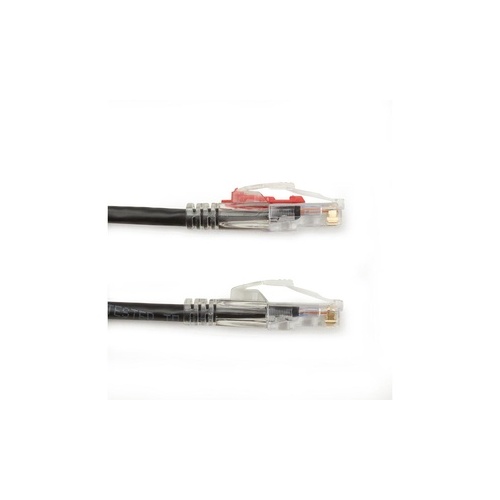 Black Box Cat6 550-mhz Lockable Snagless Stranded Ethernet Patch Cable,unshielded(utp),cm Pvc(rj45m/m),black,3-ft.(0.9-m),gsa,taa (C6PC80-BK-03)