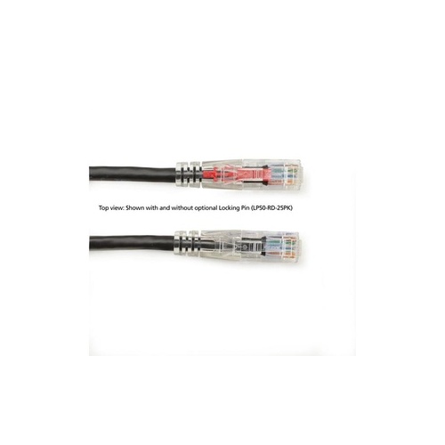Black Box Cat6 550-mhz Lockable Snagless Stranded Ethernet Patch Cable Unshielded(utp),cm Pvc(rj45m/m),black,20-ft.(6.0-m),gsa,taa (C6PC80-BK-20)