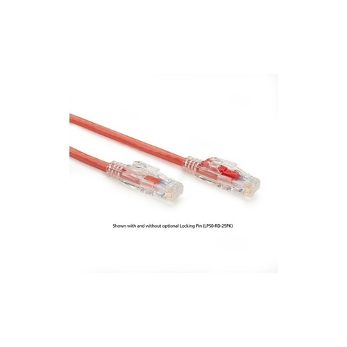 Black Box Cat6 550-mhz Lockable Snagless Stranded Ethernet Patch Cable Unshielded(utp),cm Pvc(rj45 M/m),red,15-ft.(4.6-m),gsa,taa (C6PC80-RD-15)