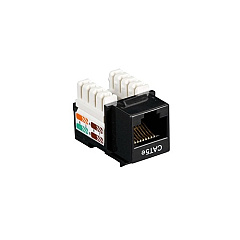 Black Box Cat5e Keystone Jack - Unshielded, Rj45, Black (CAT5EJ-BK) Black Box Cat5e Keystone Jack - Unshielded, Rj45, Black (CAT5EJ-BK)