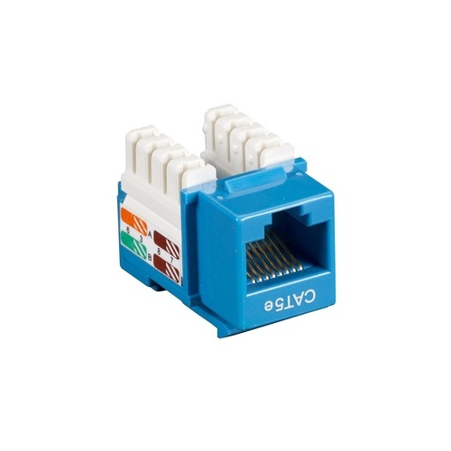 Black Box Cat5e Keystone Jack - Unshielded, Rj45, Blue (CAT5EJ-BL)