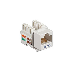 Black Box Cat5e Keystone Jack - Unshielded, Rj45, White (CAT5EJ-WH) Black Box Cat5e Keystone Jack - Unshielded, Rj45, White (CAT5EJ-WH)