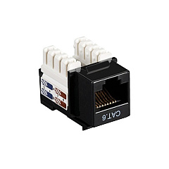 Black Box Cat6 Keystone Jack - Unshielded, Rj45, Black (CAT6J-BK) Black Box Cat6 Keystone Jack - Unshielded, Rj45, Black (CAT6J-BK)