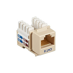 Black Box Cat6 Keystone Jack - Unshielded, Rj45, Ivory (CAT6J-IV) Black Box Cat6 Keystone Jack - Unshielded, Rj45, Ivory (CAT6J-IV)