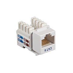 Black Box Cat6 Keystone Jack - Unshielded, Rj45, White (CAT6J-WH) Black Box Cat6 Keystone Jack - Unshielded, Rj45, White (CAT6J-WH)