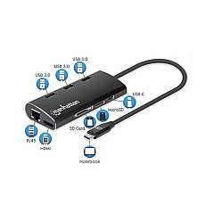 Manhattan - Strategic Superspeed Usb-c Multiport Adapter (152440)