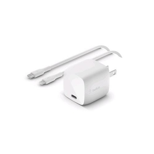 Belkin 30w Usbc Chgr,gan,1m Pvc C-ltg Cbl,wht (WCH001DQ1MWH-B5)