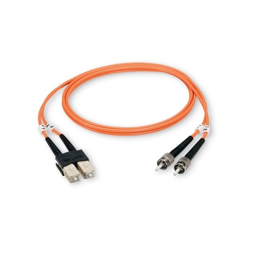 Black Box Om1 62.5/125 Multimode Fiber Optic Patch Cable - Ceramic Terminated, Ofnp Plenum, Sc To Lc, Orange, 20-m (65.6-ft.) (EFP110-020M-SCLC)