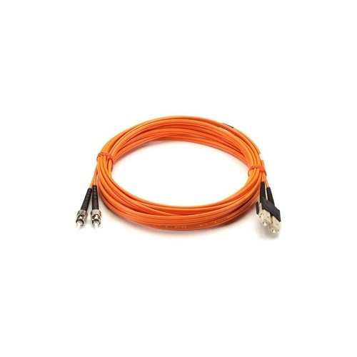 Black Box Om1 62.5/125 Multimode Fiber Optic Patch Cable - Ceramic Terminated, Ofnp Plenum, St To Sc, Orange, 30-m (98.4-ft.) (EFP110-030M-STSC)