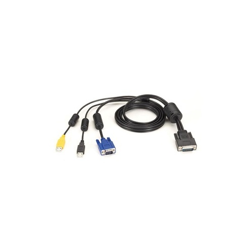 Black Box Kvm Switch Cable - Vga, Usb, Cac Usb To Hd26, 12-ft. (3.7-m) (EHNSECURE3-0012)