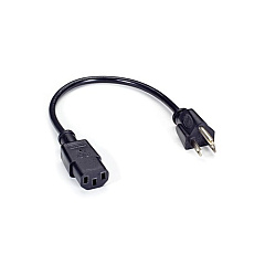 Black Box North American Power Cord - Nema 5-15p To Iec-60320-c13, 1-ft. (0.3-m) (EPXR29) Black Box North American Power Cord - Nema 5-15p To Iec-60320-c13, 1-ft. (0.3-m) (EPXR29)