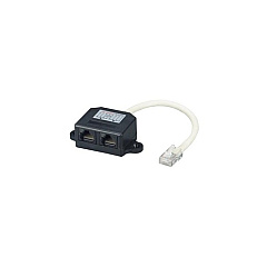 Black Box Cat5e Cable Adapter Doubler - (1) Rj45 Male (2) Rj45 Female (FAU962) Black Box Cat5e Cable Adapter Doubler - (1) Rj45 Male (2) Rj45 Female (FAU962)