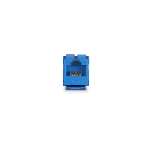 Black Box Cat6 Keystone Jack - Unshielded, 110 Punchdown Type, Taa, Blue, Gsa, Taa (FMT630-R3)