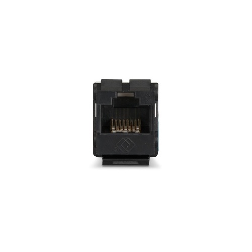 Black Box Cat6 Keystone Jack - Unshielded, 110 Punchdown Type, Taa, Black, Gsa, Taa (FMT631-R3)