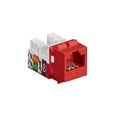 Black Box Cat6 Keystone Jack - Unshielded, 110 Punchdown Type, Taa, Red, Gsa, Taa (FMT637-R3) Black Box Cat6 Keystone Jack - Unshielded, 110 Punchdown Type, Taa, Red, Gsa, Taa (FMT637-R3)