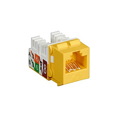 Black Box Cat6 Keystone Jack - Unshielded, 110 Punchdown Type, Taa, Yellow, Gsa, Taa (FMT640-R3) Black Box Cat6 Keystone Jack - Unshielded, 110 Punchdown Type, Taa, Yellow, Gsa, Taa (FMT640-R3)