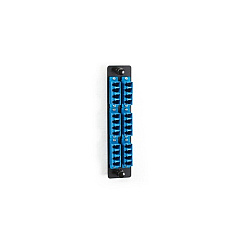 Black Box High-density Single-mode Fiber Adapter Panel - Ceramic Sleeve, (12) Lc Duplex, Blue, Gsa, Taa (JPM467C-R2) Black Box High-density Single-mode Fiber Adapter Panel - Ceramic Sleeve, (12) Lc Duplex, Blue, Gsa, Taa (JPM467C-R2)