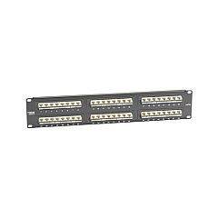 Black Box Cat5e Patch Panel - 1u, Unshielded, Angled 48-port (up) (JPM5E48-45ANG-UU) Black Box Cat5e Patch Panel - 1u, Unshielded, Angled 48-port (up) (JPM5E48-45ANG-UU)