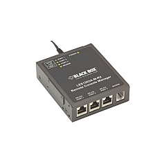 Black Box Console Server - Pots Modem, Dual 10/100, 3-port, Gsa, Taa (LES1203A-M-R2)