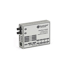 Black Box Fast Ethernet (100-mbps) Media Converter - 10/100-mbps Copper To 100-mbps Multimode Fiber, 1300nm, 2km, St, Gsa, Taa (LMC100A-R3) Black Box Fast Ethernet (100-mbps) Media Converter - 10/100-mbps Copper To 100-mbps Multimode Fiber, 1300nm, 2km, St, Gsa, Taa (LMC100A-R3)
