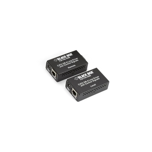 Black Box Async Rs232 Extender Over Catx - Db9 With Control Signals To Terminal Block, 220v, Gsa, Taa (ME890AE-R2)
