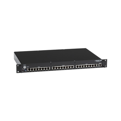 Black Box Rackmount Gang Switch - 19", 1u, (8) Rj-45 A/b (pins 1/2 And 3/6), Network Manageable, Gsa, Taa (NBS008MA)