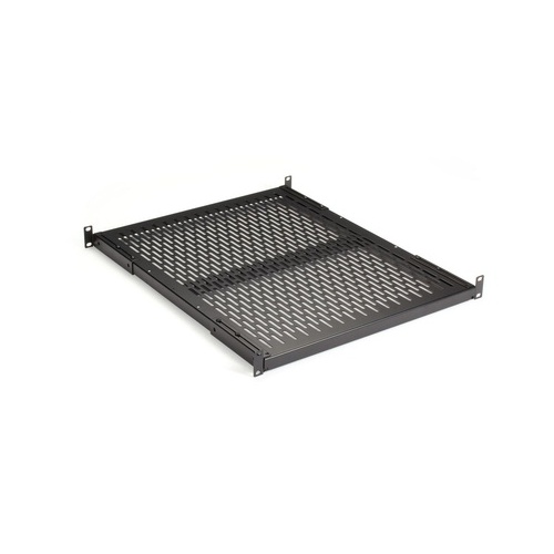 Black Box It Rackmount Vented Shelf - Fixed, 1u, 19", 22.25"d, 4-point Mounting, 200-lb. Capacity, Gsa, Taa (RM399-R2)