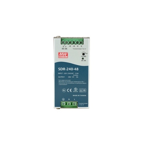 Black Box Din Rail Industrial Power Supply - 240w, 48vdc (SDR-240-48)