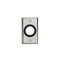 Black Box Av Split Wallplate - Stainless Steel, 1-1/2" Rubber Grommet, Gsa, Taa (WP842)