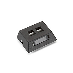 Black Box Modular Furniture Wallplate - 2-port, Black, Gsa, Taa (WPT459-MF) Black Box Modular Furniture Wallplate - 2-port, Black, Gsa, Taa (WPT459-MF)