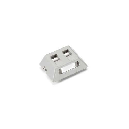 Black Box Modular Furniture Wallplate - 2-port, Gray, Gsa, Taa (WPT461-MF)