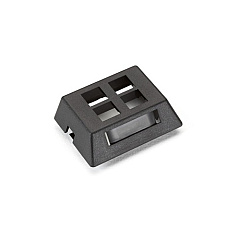 Black Box Modular Furniture Wallplate - 4-port, Black, Taa (WPT471-MF) Black Box Modular Furniture Wallplate - 4-port, Black, Taa (WPT471-MF)
