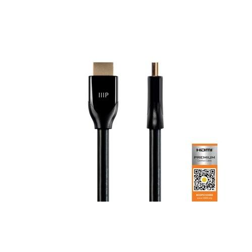 Monoprice High Speed Hdmi Cable_ Hdr_ 10ft - Black (15429)