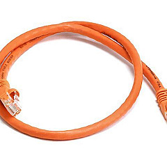 Monoprice Cat6 Utp Cable_ 2ft Orange (3422)
