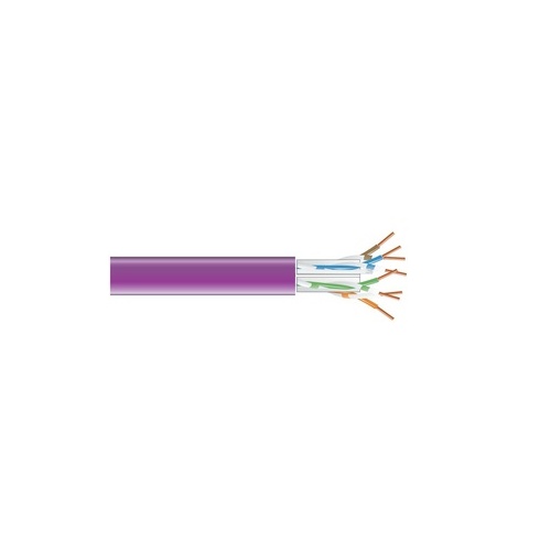 Black Box Cat6 550-mhz Solid Ethernet Bulk Cable - Unshielded (utp), Cmr Pvc, Purple, 1000-ft. (304.8-m) Pull-box, Gsa, Taa (EYN864A-PB-1000)
