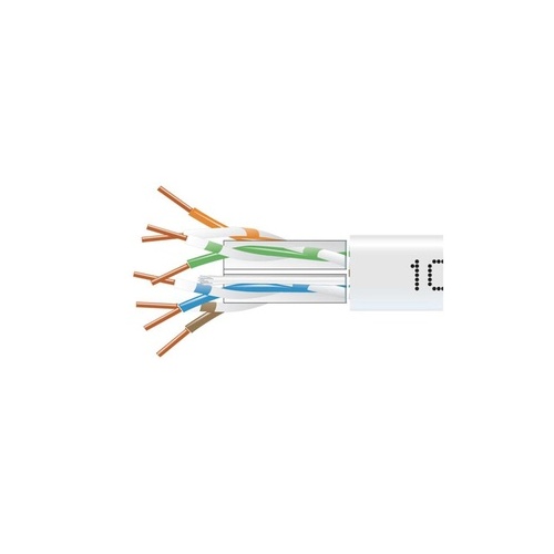 Black Box Cat6 550-mhz Solid Ethernet Bulk Cable - Unshielded (utp), Cmp Plenum, White, 1000-ft. (304.8-m) Pull-box, Gsa, Taa (EYN875B-PB-1000)