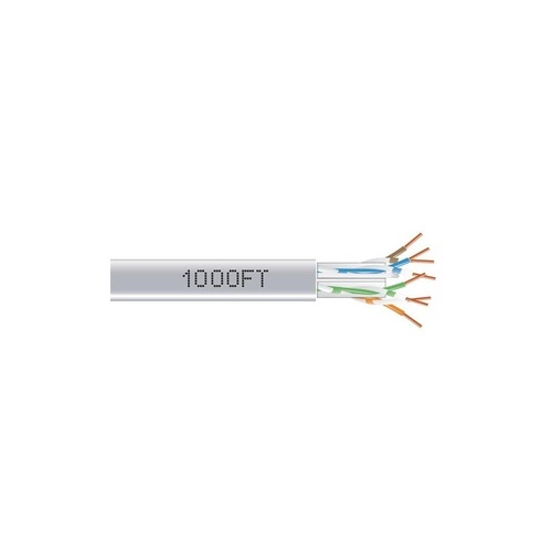 Black Box Cat6 550-mhz Solid Ethernet Bulk Cable - Unshielded (utp), Cmr Pvc, Gray, 1000-ft. (304.8-m) Pull-box, Gsa, Taa (EYN876A-PB-1000)