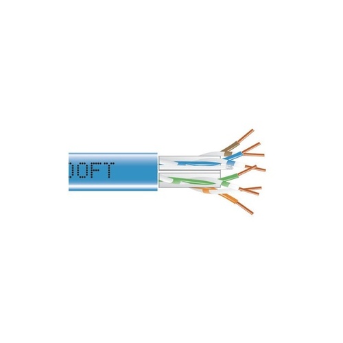 Black Box Cat6 550-mhz Solid Ethernet Bulk Cable - Unshielded (utp), Cmp Plenum, Gray, 1000-ft. (304.8-m) Pull-box, Gsa, Taa (EYN877B-PB-1000)