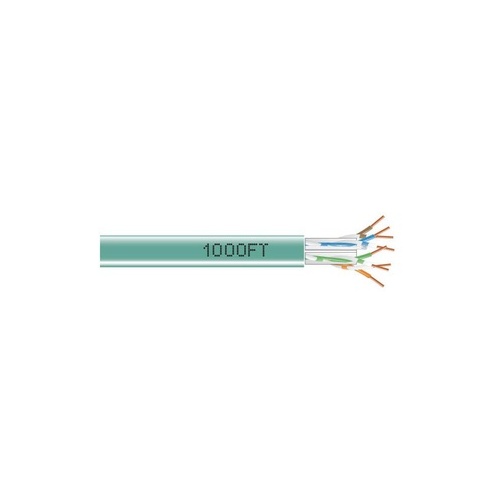 Black Box Cat6 550-mhz Solid Ethernet Bulk Cable - Unshielded (utp), Cmr Pvc, Green, 1000-ft. (304.8-m) Pull-box, Gsa, Taa (EYN878A-PB-1000)