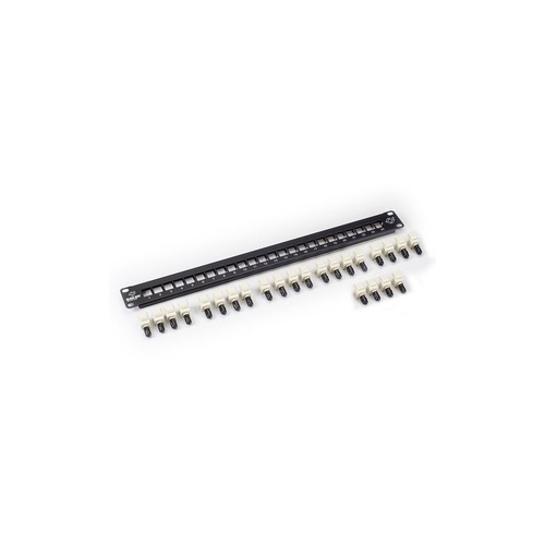 Black Box Rackmount Fiber Panel With Connectors (unassembled) - 1u, (24) St Simplex, Gsa, Taa (JPM425A)