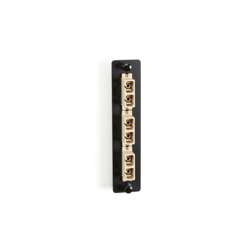 Black Box Low-density Multimode Fiber Adapter Panel - Ceramic Sleeve, (3) Sc Duplex, Beige, Gsa, Taa (JPM451B)