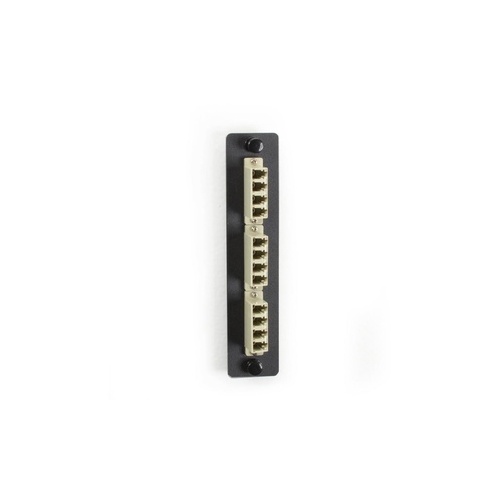Black Box Low-density Multimode Fiber Adapter Panel - Ceramic Sleeve, (6) Lc Duplex, Beige, Gsa, Taa (JPM455B-R2)