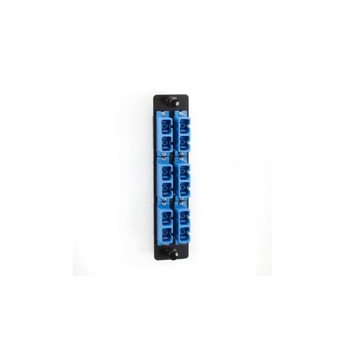 Black Box High-density Single-mode Fiber Adapter Panel - Ceramic Sleeve, (6) Sc Duplex, Blue, Gsa, Taa (JPM461C)