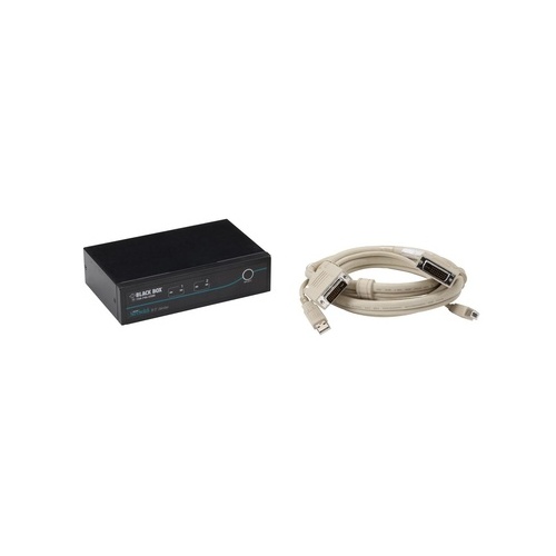 Black Box Desktop Kvm Switch - Dvi-d With Emulated Usb Keyboard/mouse, 2-port, Gsa, Taa (KV9612A-K)
